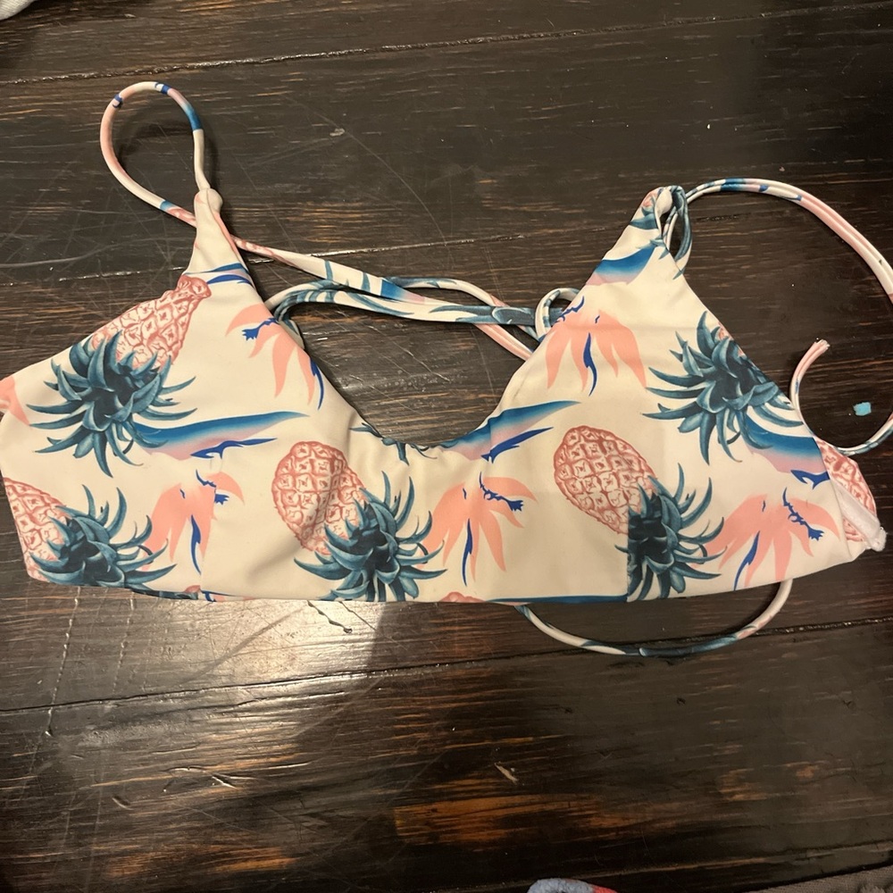 Cupshe Pineapple Print Bikini Top